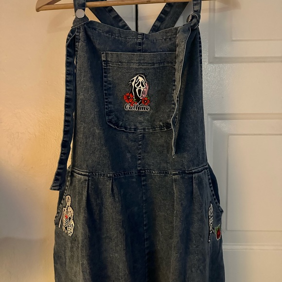 Pants - Custom patch Halloween overalls special Halloween price! Make an offer- sold